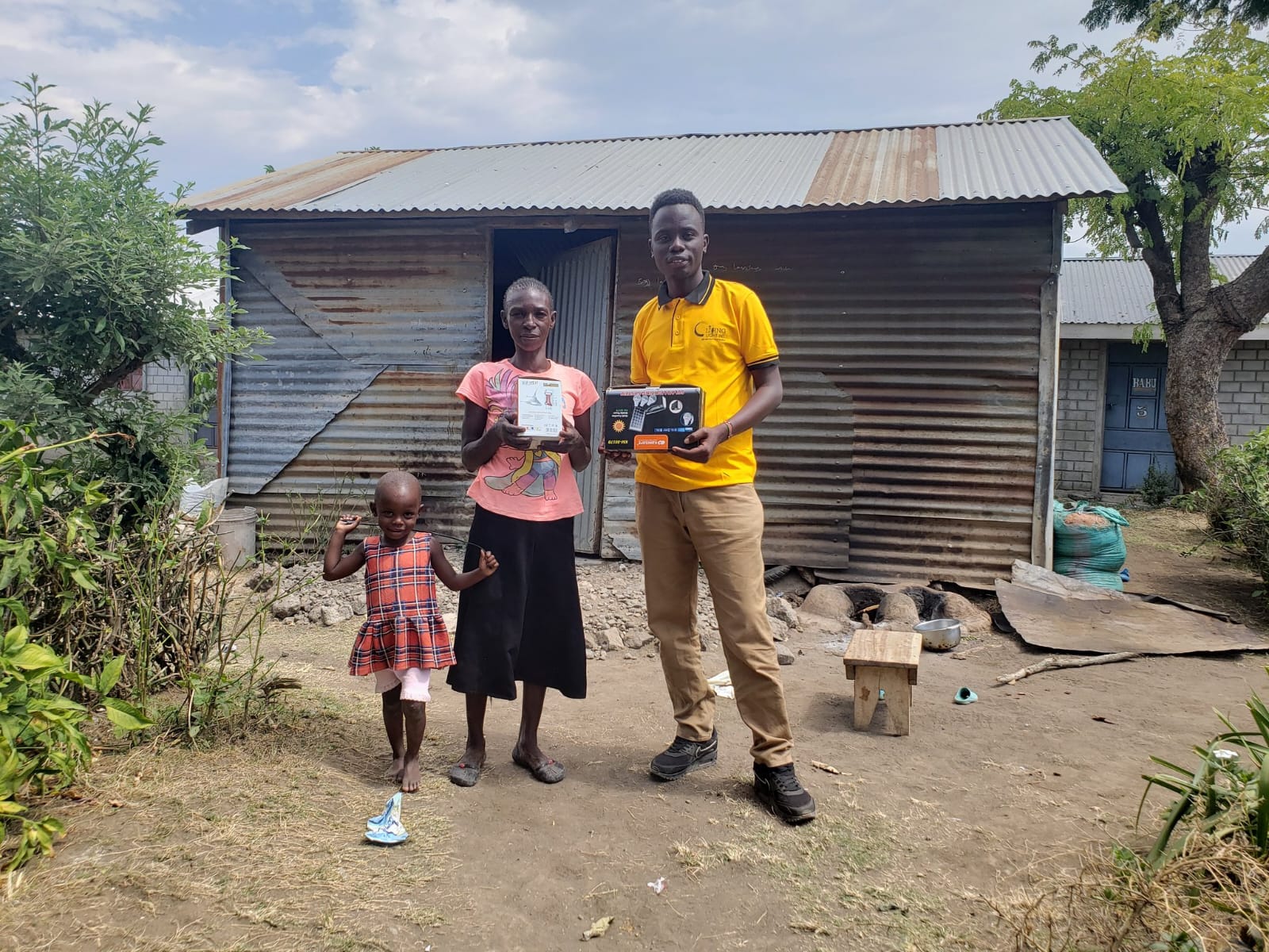 Living Light team members working in the community